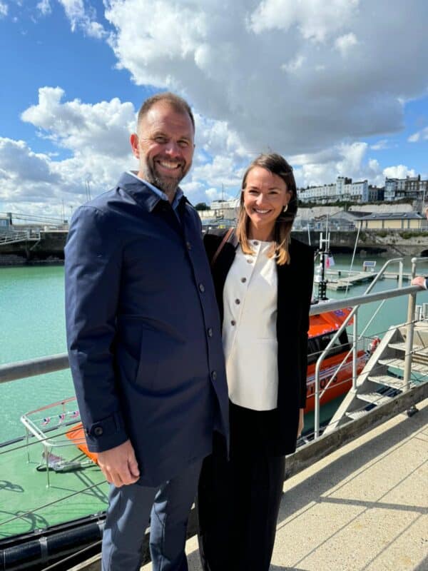 Michelle & Joe in the harbour